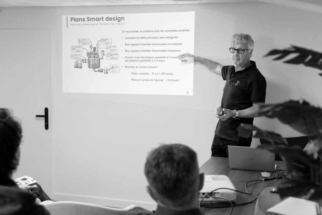 Maurice Pillet während der Ellistat-Konferenz im Jahr 2026 zum Thema „Smart Design“-Versuchspläne